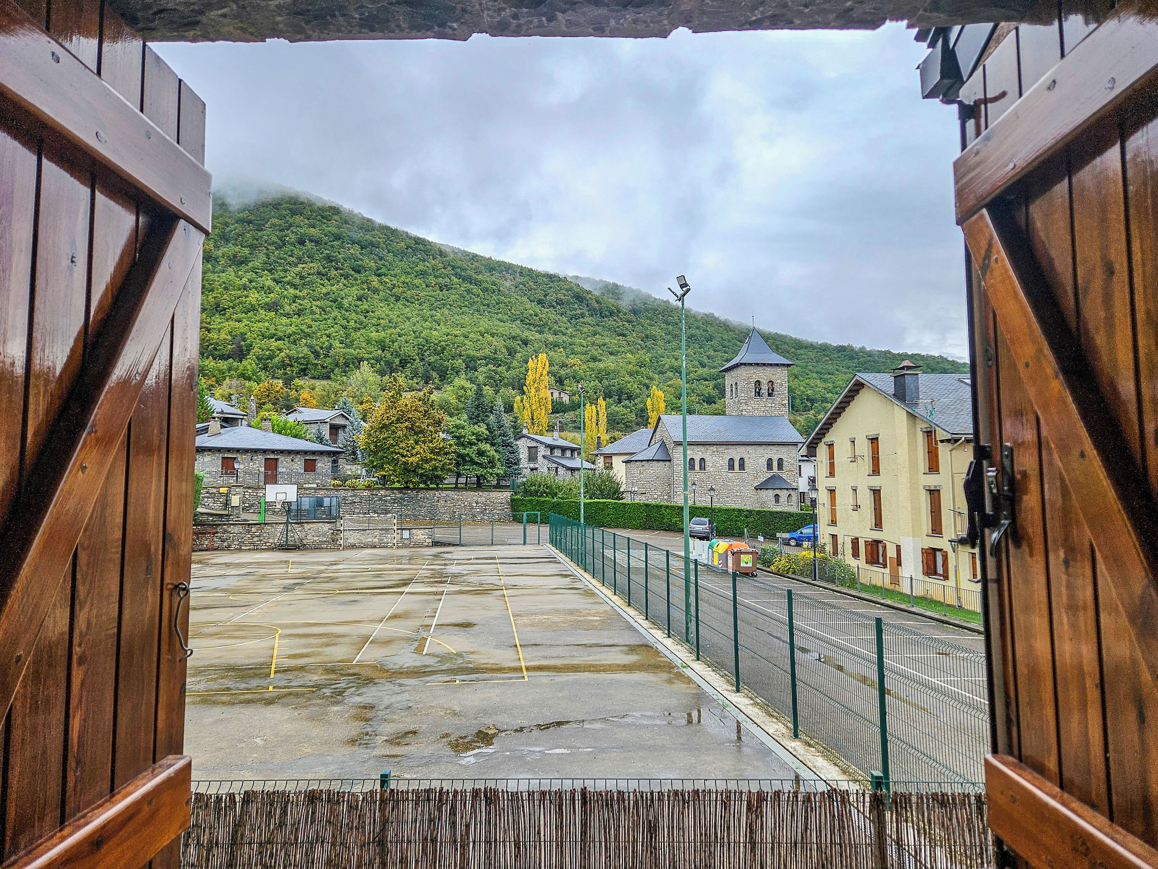 Udsigt fra overnatningsstedet