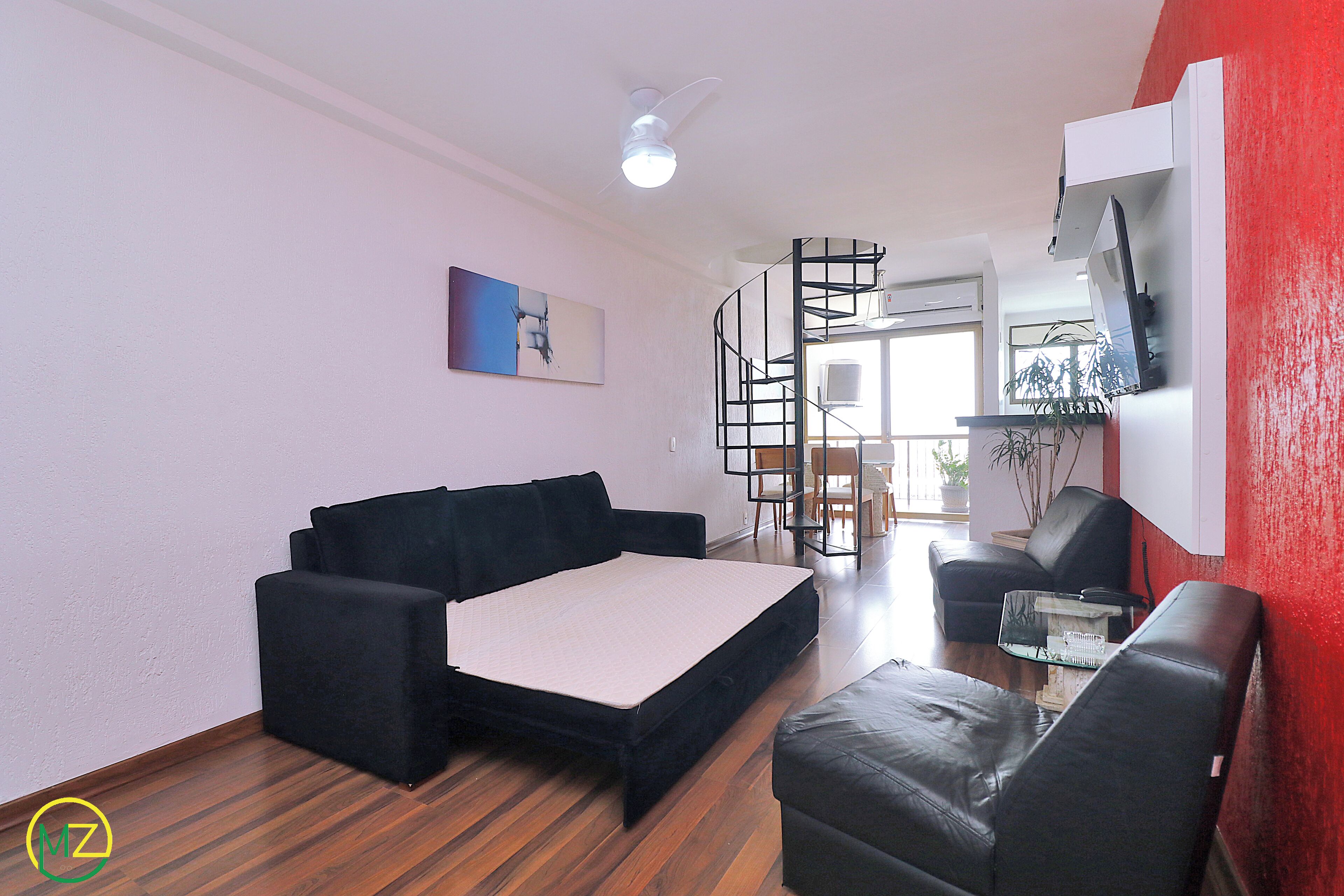 파노라믹 듀플렉스, 침대(여러 개), 금연 | 거실 공간 | LCD TV