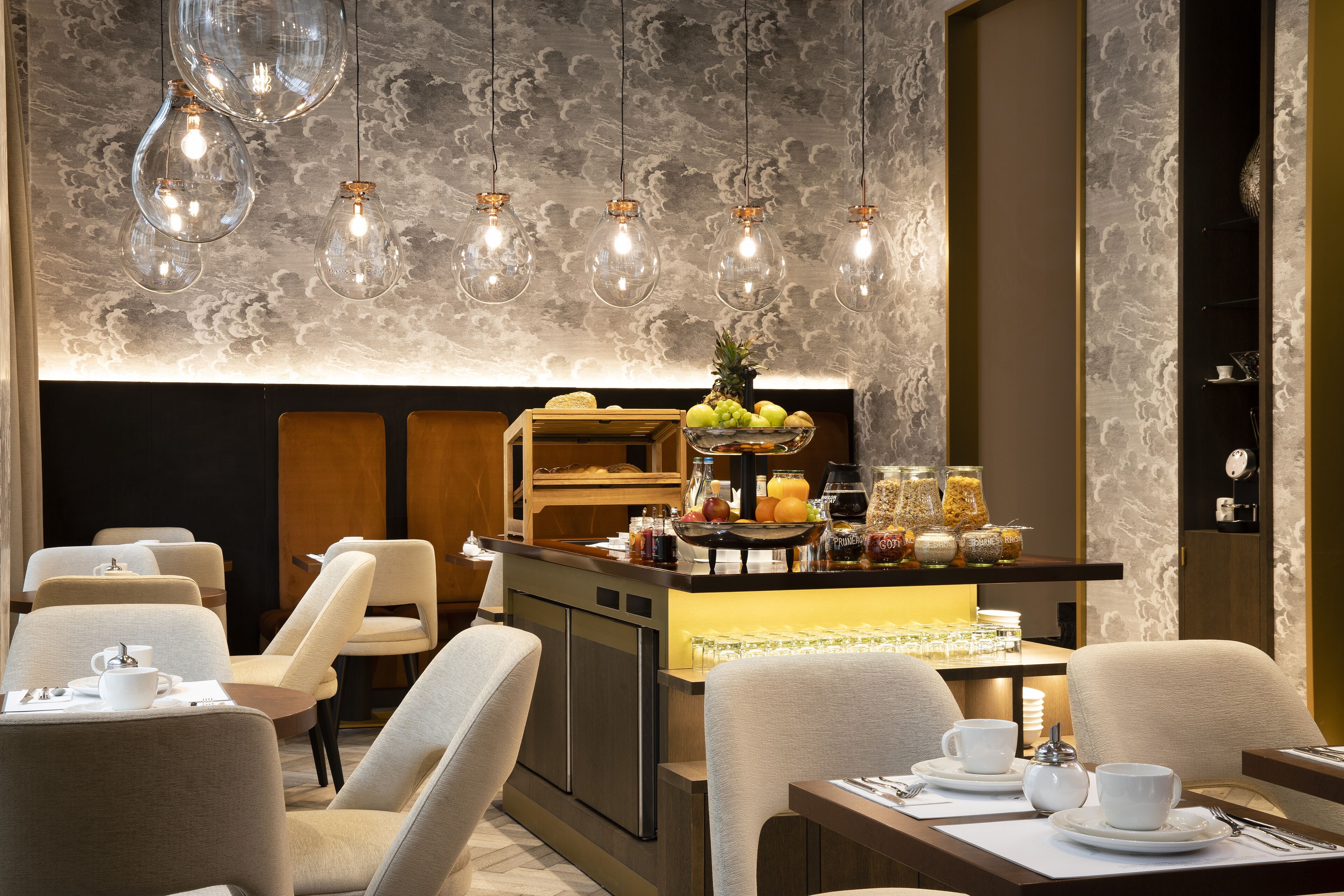 daily buffet breakfast (chf 27 per person)