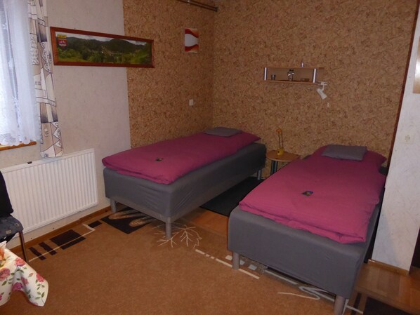 Habitación básica doble, para no fumadores | Tabla de planchar con plancha, wifi gratis y ropa de cama