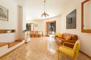 Standard House, 2 Bedrooms | Living room | Flat-screen TV, fireplace - Villa Rosaria (Nardò)