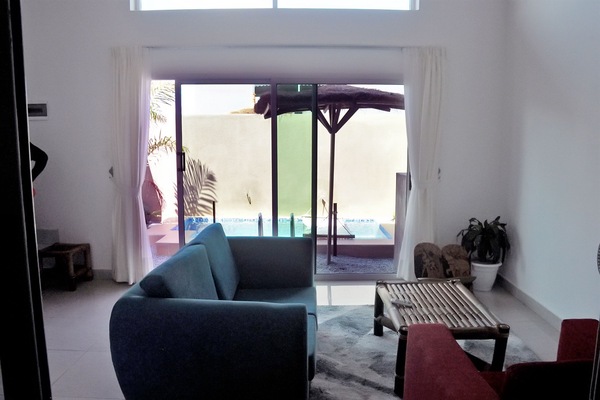 Superior Villa, 1 Bedroom, Non Smoking | Living area | 43-inch flat-screen TV with satellite channels, TV