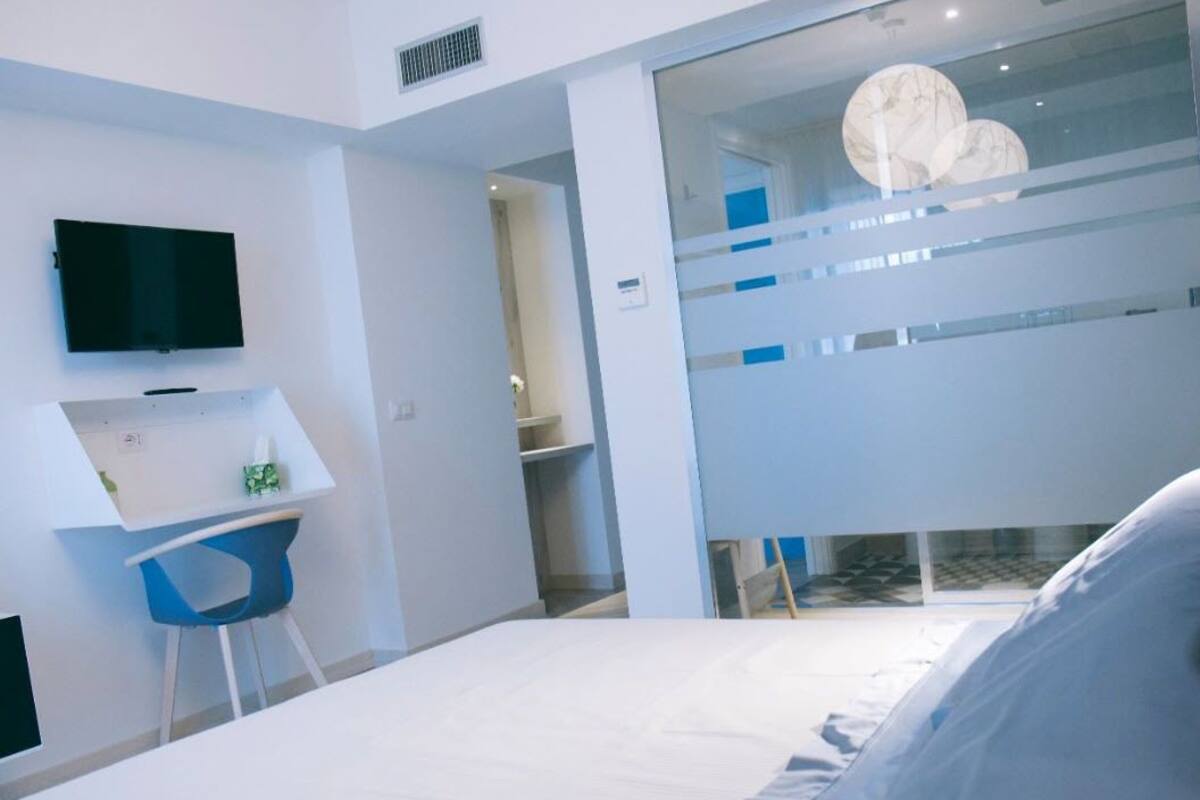 ห้องดับเบิล (Acqua) | 1 ห้องนอน, ผ้าปูที่นอนฝ้ายอียิปต์, เครื่องนอนระดับพรีเมียม, ผ้านวมขนเป็ด