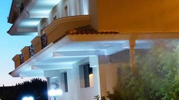 Front of property – evening/night