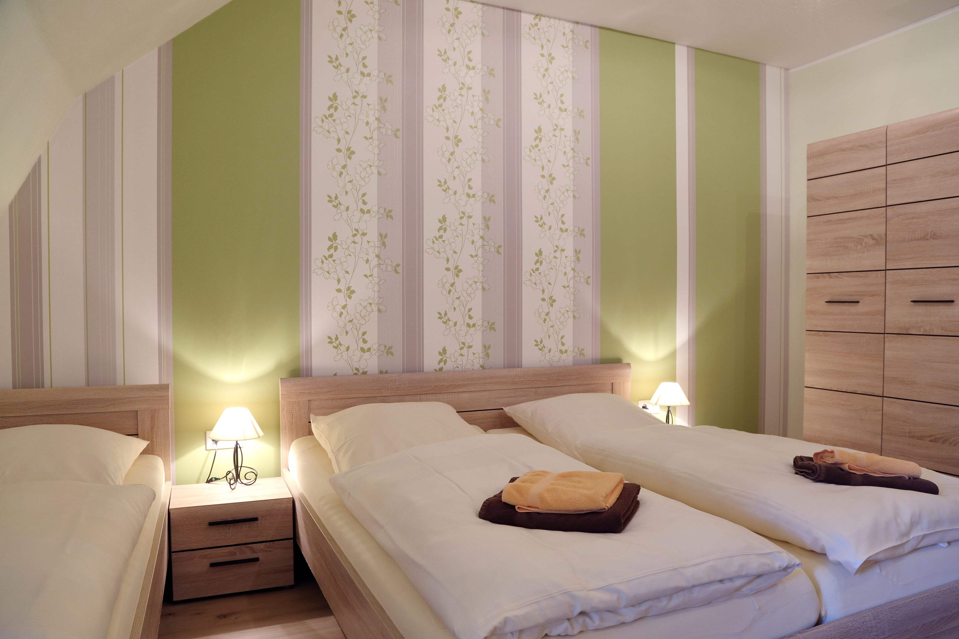 Dreibettzimmer | 2 Schlafzimmer, kostenloses WLAN, Bettwäsche