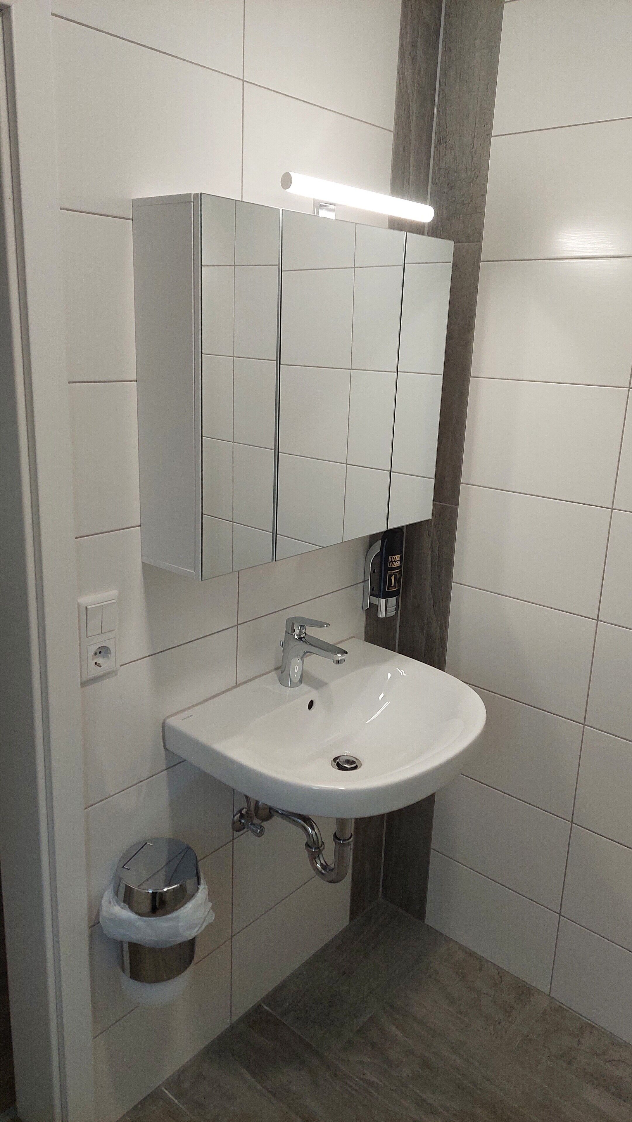 double or twin room | bathroom | shower, hair dryer, towels, soap