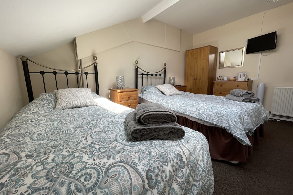 Habitación estándar con 2 camas individuales, vista al jardín | Wifi gratis y ropa de cama