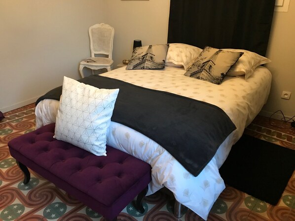 Premium bedding, individually decorated, individually furnished