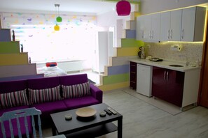 Apartment | Living area | LCD TV - Konukevim Apartments Studio 3 (Ankara)