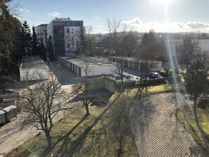 Byutsikt fra overnattingsstedet