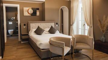 Classic-Apartment, 1 Schlafzimmer, Balkon, Seeblick | 1 Schlafzimmer, Daunenbettdecken, Betten mit Memory-Foam-Matratzen