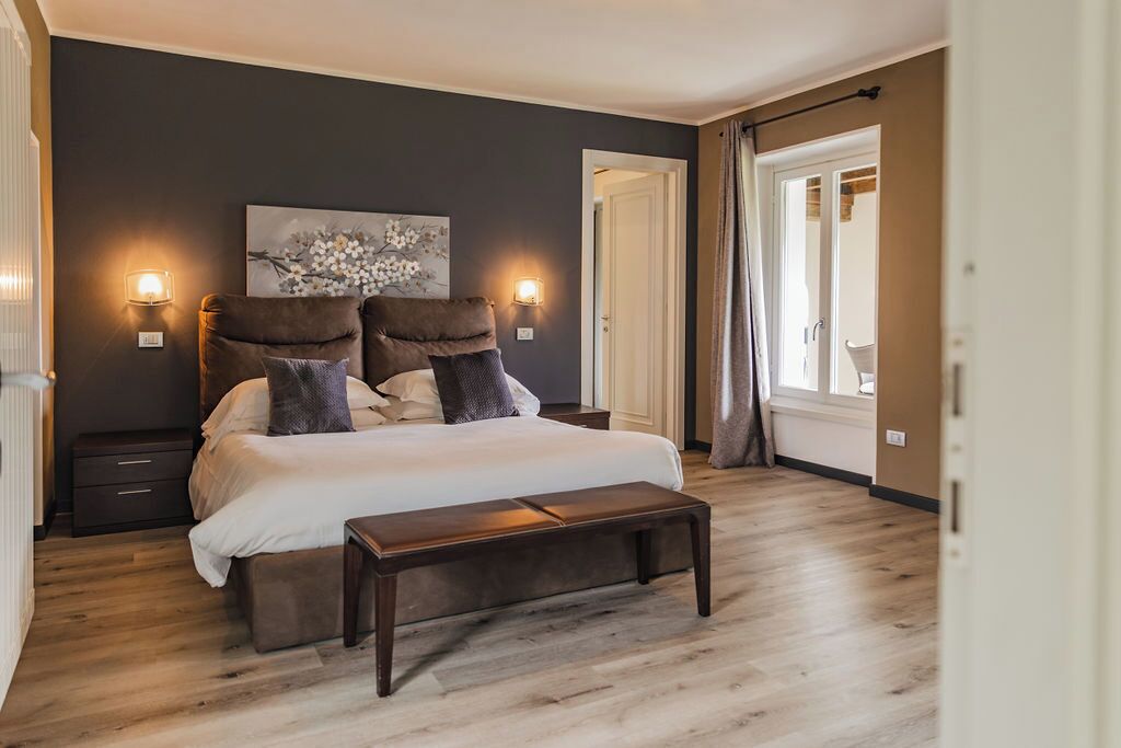 1 habitación, edredón y camas con efecto memoria 