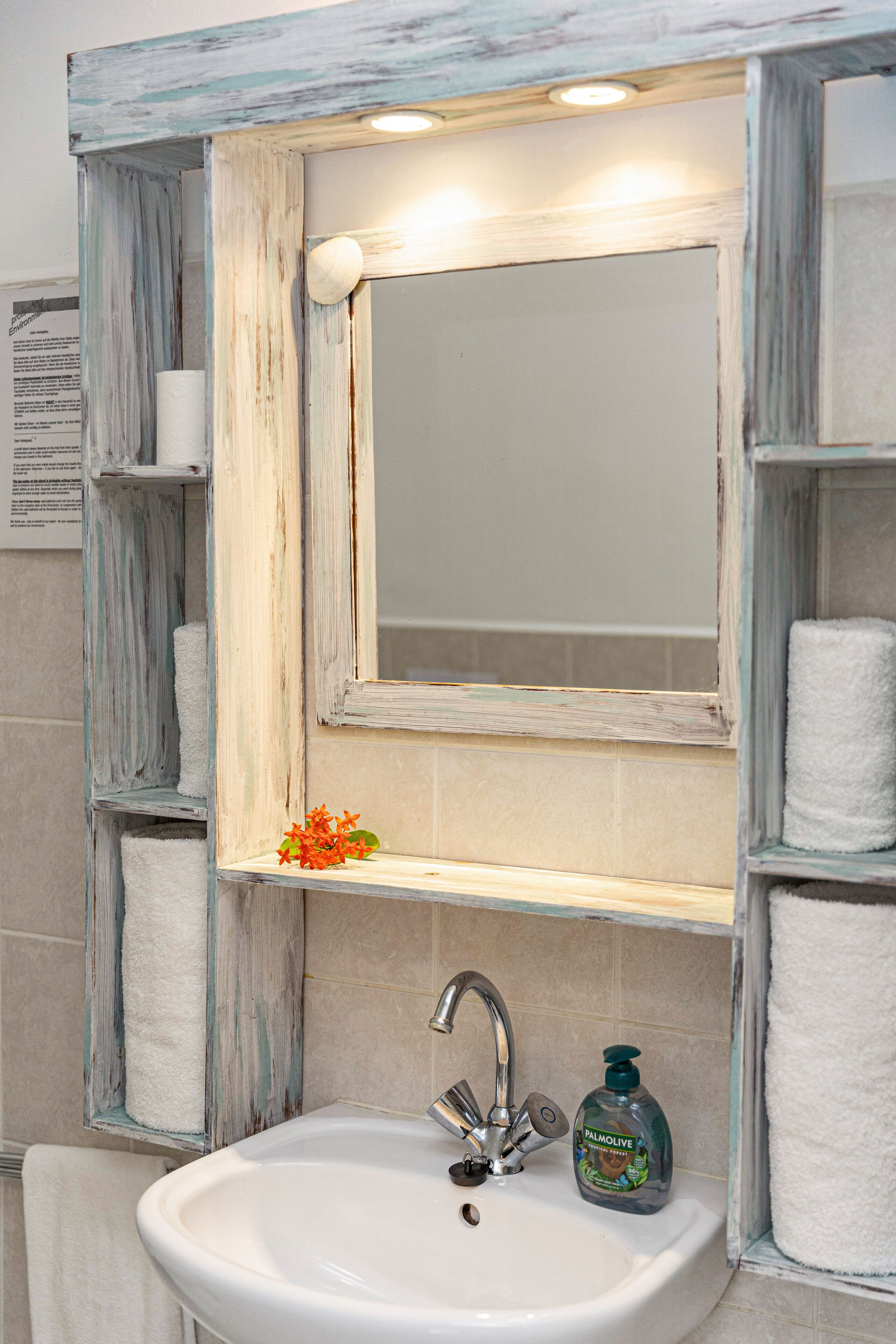 classic double room, 2 single beds, non smoking, garden view | bathroom | shower, towels, soap, toilet paper