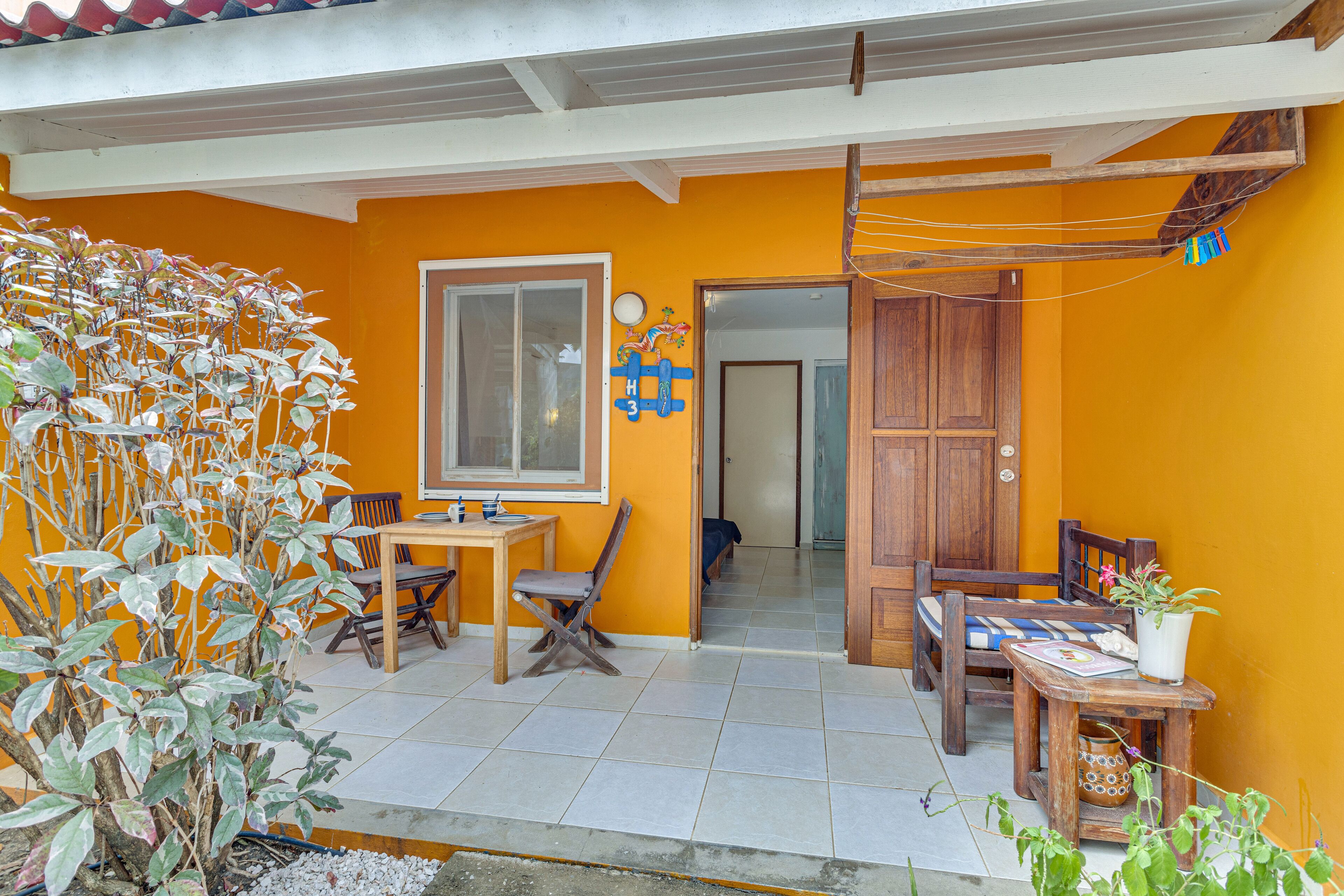 classic double room, 2 single beds, non smoking, garden view | terrace/patio