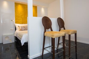 Deluxe King Room 1 | Egyptian cotton sheets, premium bedding, memory foam beds, minibar