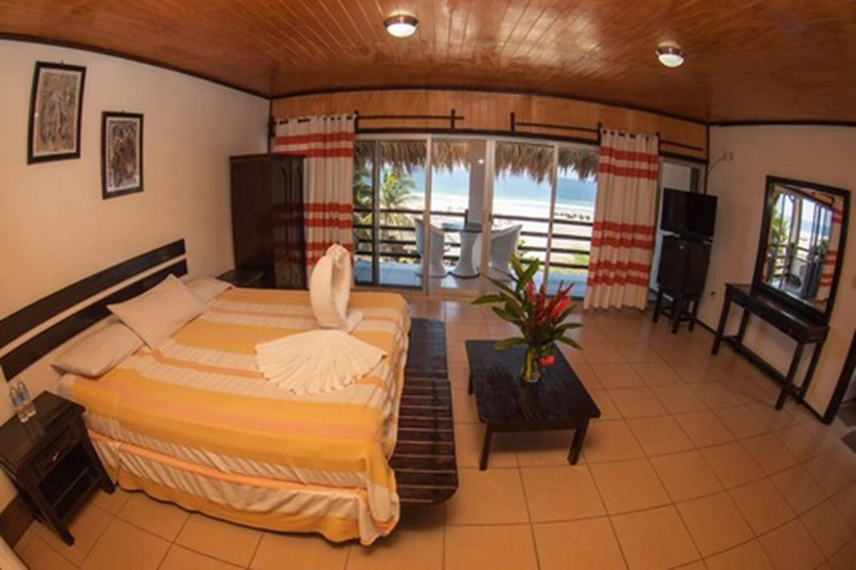 standard double room, 2 double beds, ocean view | 1 bedroom, minibar, iron/ironing board, bed sheets