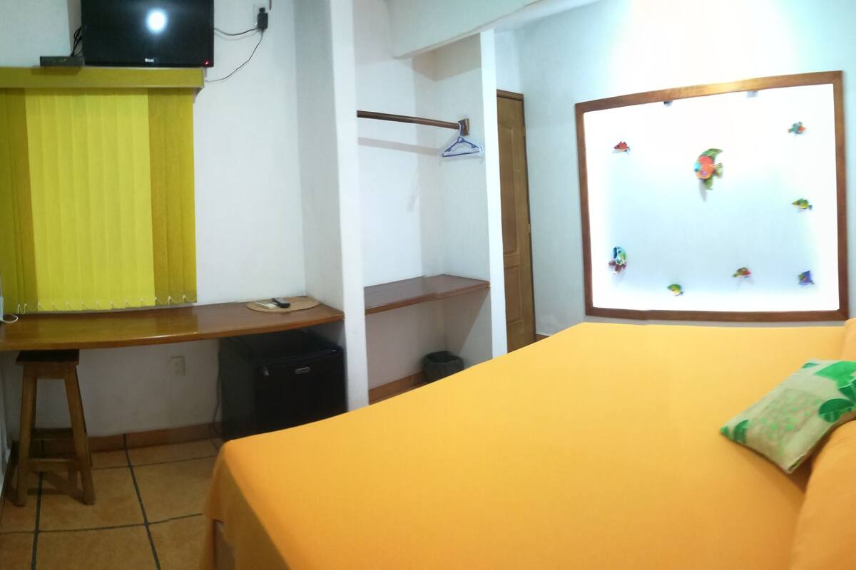 Premium bedding, blackout curtains, free WiFi, bed sheets