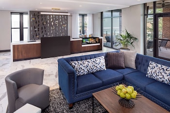 Hotel entrance and lobby at Hyatt Place Mount Pleasant Towne Centre