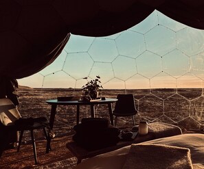 Black Beach Aurora Dome