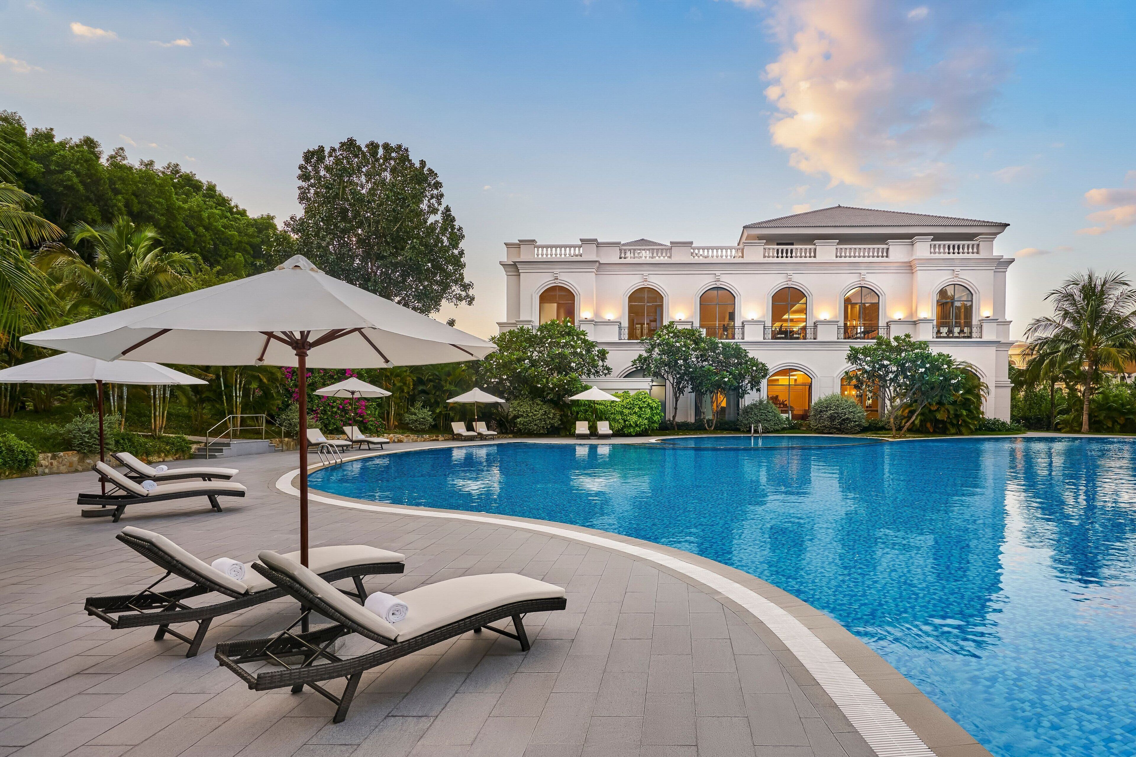 outdoor wedding area