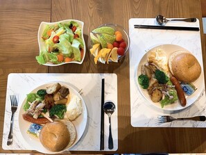 Free daily full breakfast