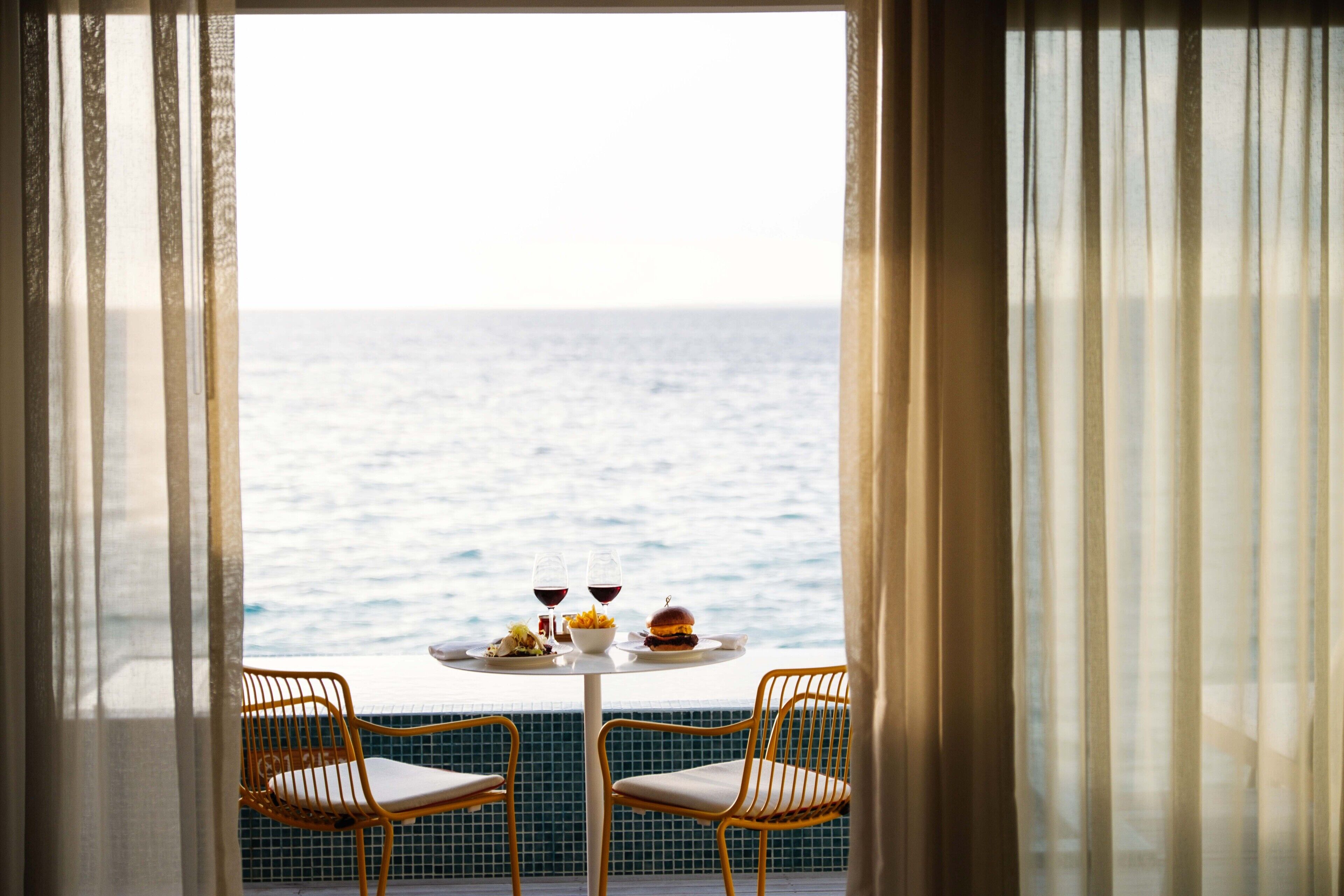 lagoon beach villa | in-room dining