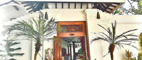 Blick von der Unterkunft