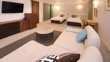 Junior suite, niet-roken (Japanese Western, 4F, 85sqm) | Een kluis op de kamer, een bureau, gratis wifi, beddengoed