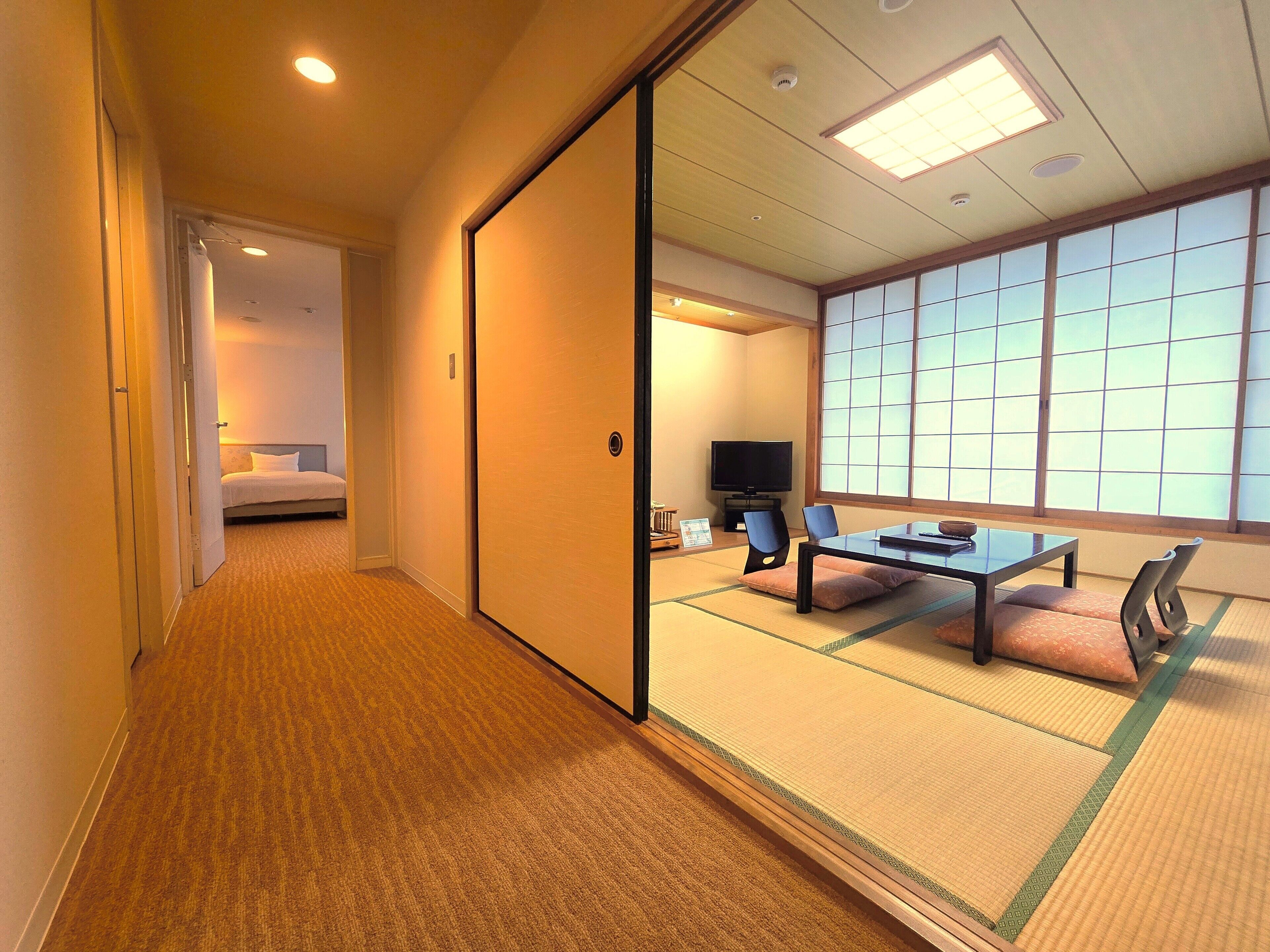 Quarto, para não fumantes (Japanese Western, 2F, 8 Tatami-mats) | Cofres nos quartos, escrivaninha, Wi-Fi de cortesia, roupa de cama