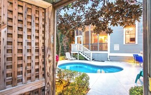 A heated pool - Newly Renovated 1890 Victorian Downtown Home w/ Heated Pool by Lucky Savannah (Savannah)