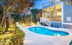 A heated pool - Newly Renovated 1890 Victorian Downtown Home w/ Heated Pool by Lucky Savannah (Savannah)