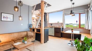 Leilighet – deluxe, flere senger, ikke-røyk | Oppholdsområde