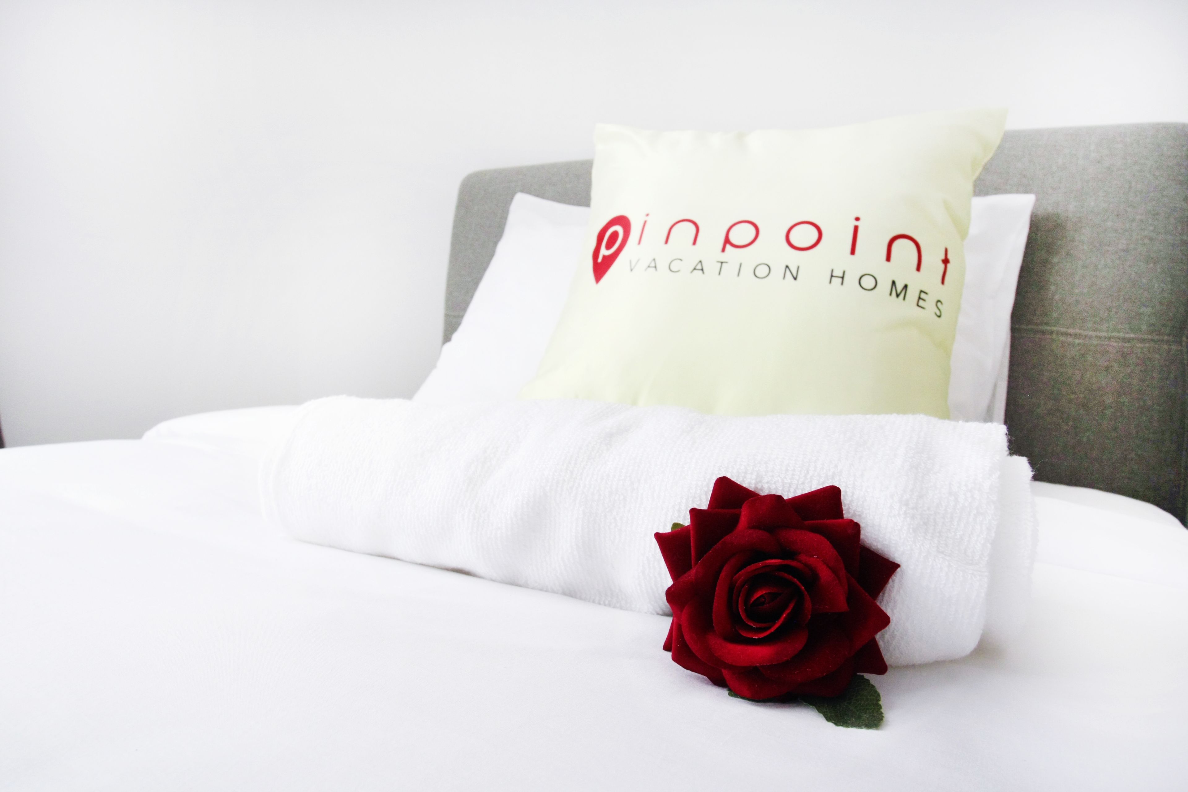 3 bedrooms, desk, blackout curtains, iron/ironing board