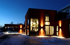 Voorkant van accommodatie