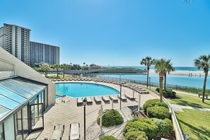 A heated pool