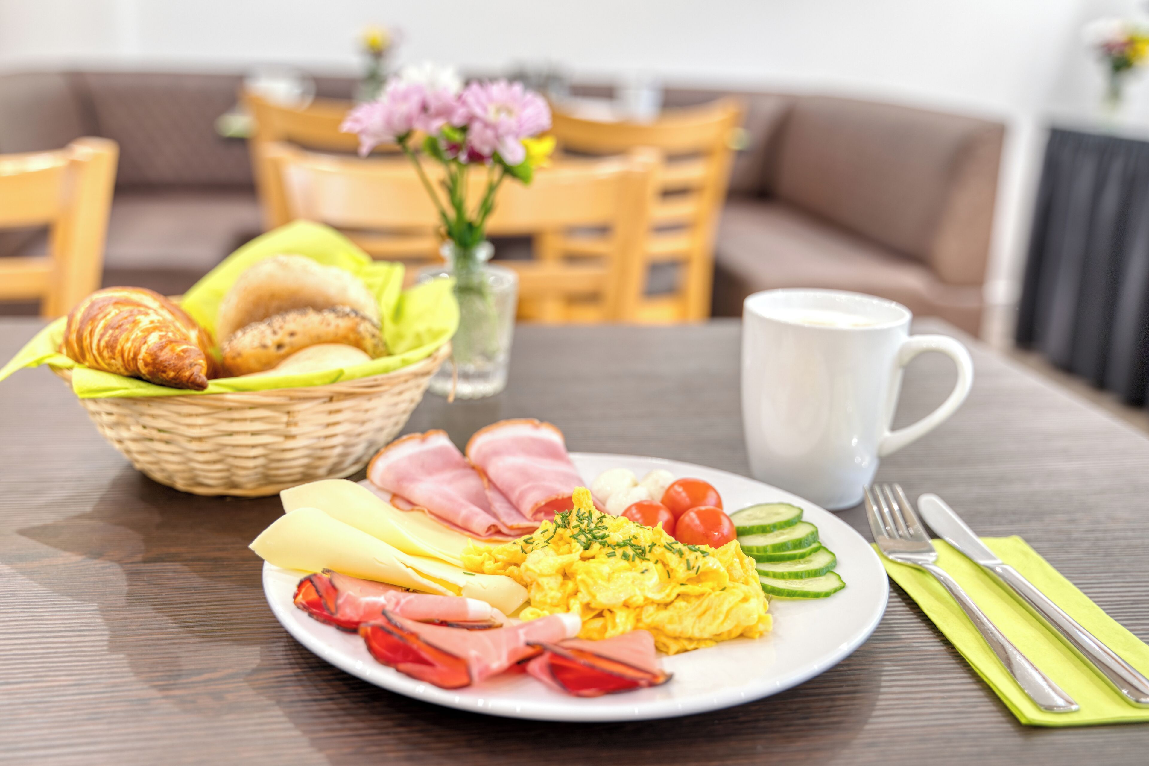 daily buffet breakfast (eur 15.00 per person)