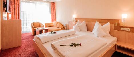 Ropa de cama hipoalergénica y minibar