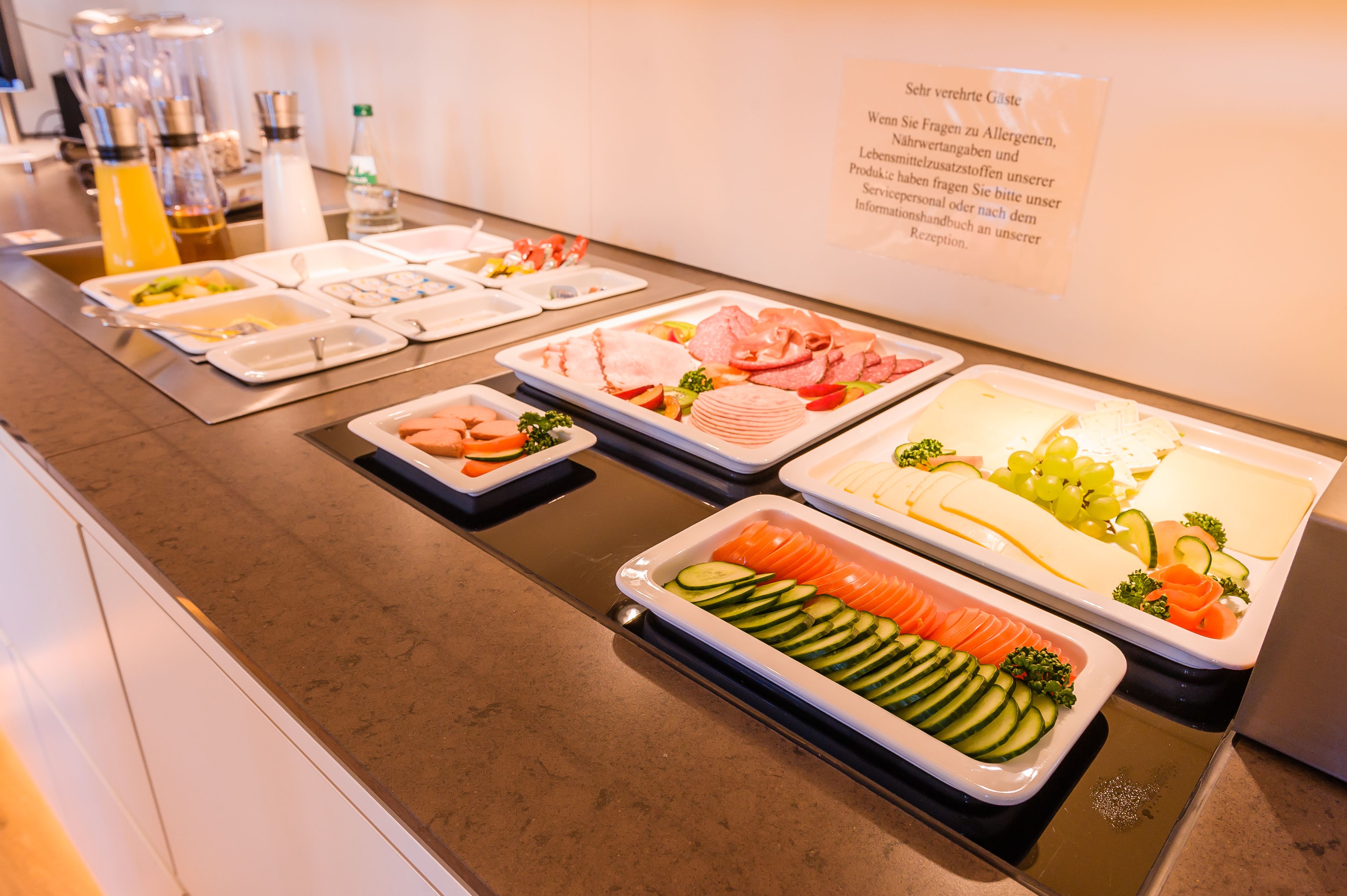 daily buffet breakfast (eur 15 per person)