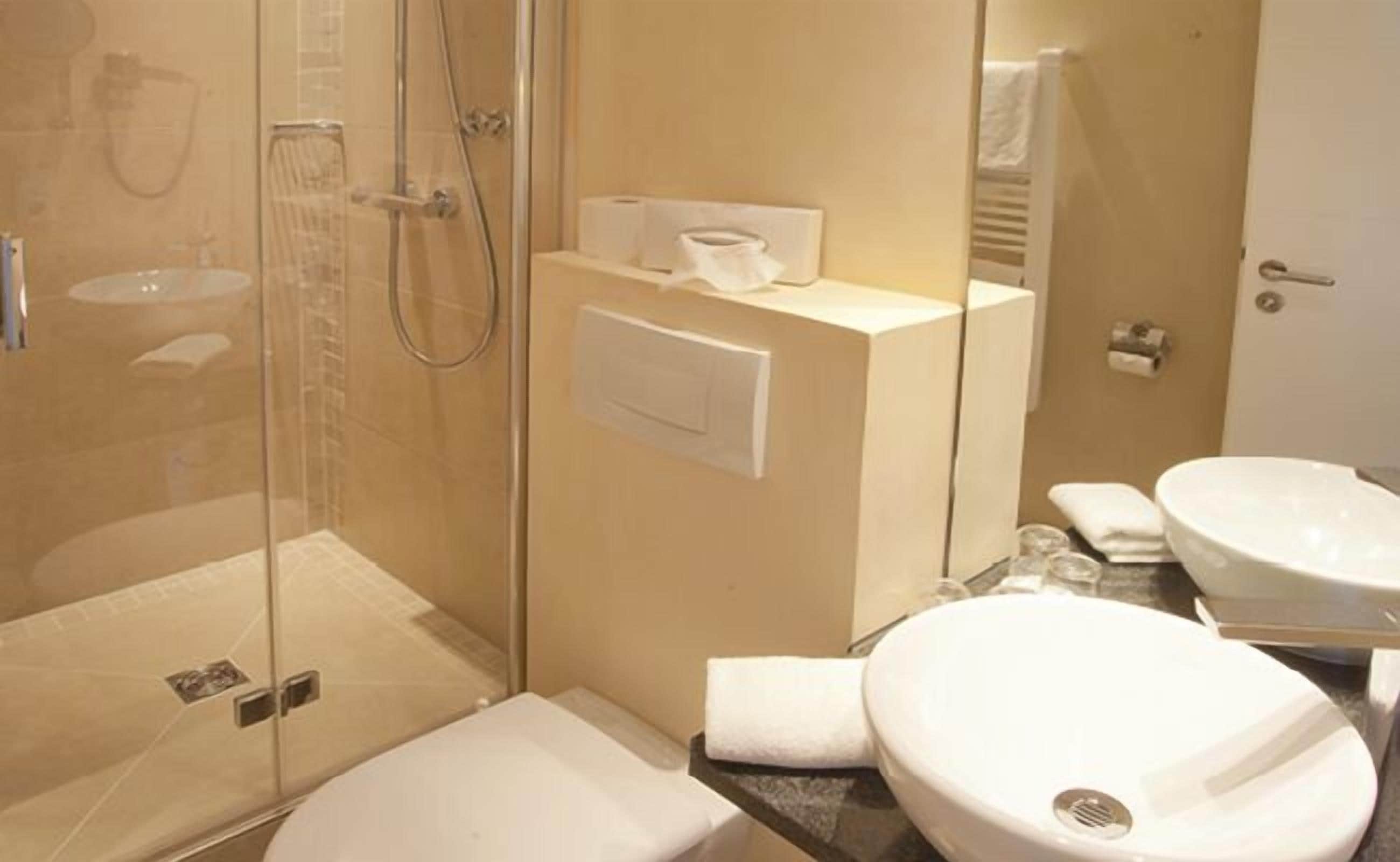 free toiletries, hair dryer, towels, soap