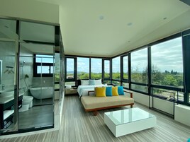 全景雙人房, 1 張加大雙人床, 非吸煙房, 山景 | 1 間臥室、埃及棉床單、高級寢具、記憶床墊