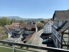Einzelzimmer, 1 Einzelbett, Nichtraucher | Blick vom Balkon