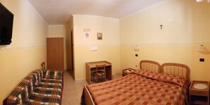 Premium bedding, desk, free WiFi, bed sheets