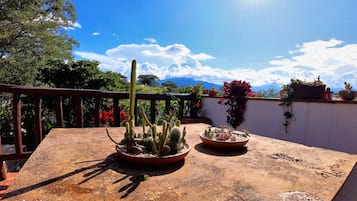 Blick vom Balkon