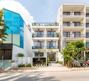 Majoituspaikan julkisivu