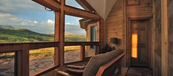 Alpenglow Ranch, Telluride: 2 BR / Panoramisch uitzicht / 12 Acres / Pond