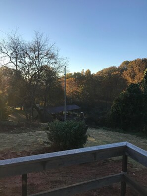 Property grounds - In-town home, walk to restaurants; property borders scenic hiking trail. (Hayesville)