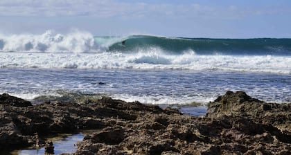 Bright, clean, airy Rocky Point Beach 1 bedroom loft. Steps to beach & bike path