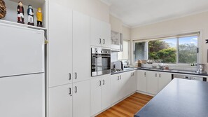 Fridge, microwave, dishwasher, toaster