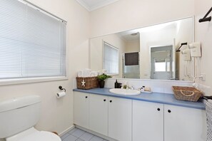 Een douche, een haardroger