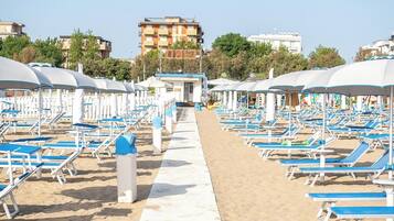Private beach nearby, sun-loungers, beach umbrellas, beach towels